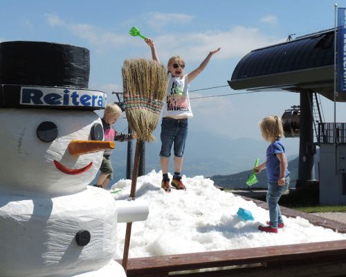 snow in summer on the Reiteralm