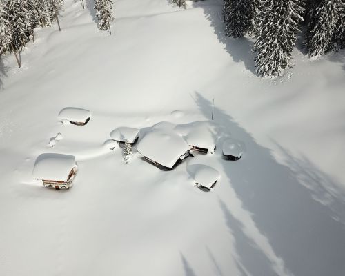 the Lärchbodenalm in winter