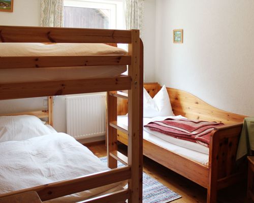 Room with bunk beds
